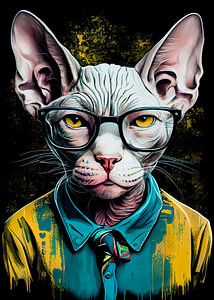 hipster cat Ziggy #cat