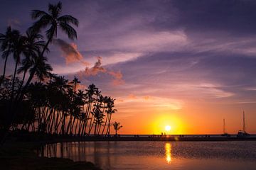 Zonsondergang Hawaii von Tessa Louwerens