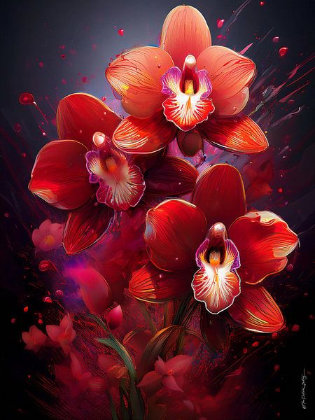 Wilde orchideeën van Ted Decker