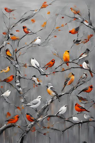 De beaux oiseaux dans la forêt 1.9