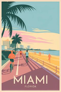 Miami, Florida van Poster Art Shop