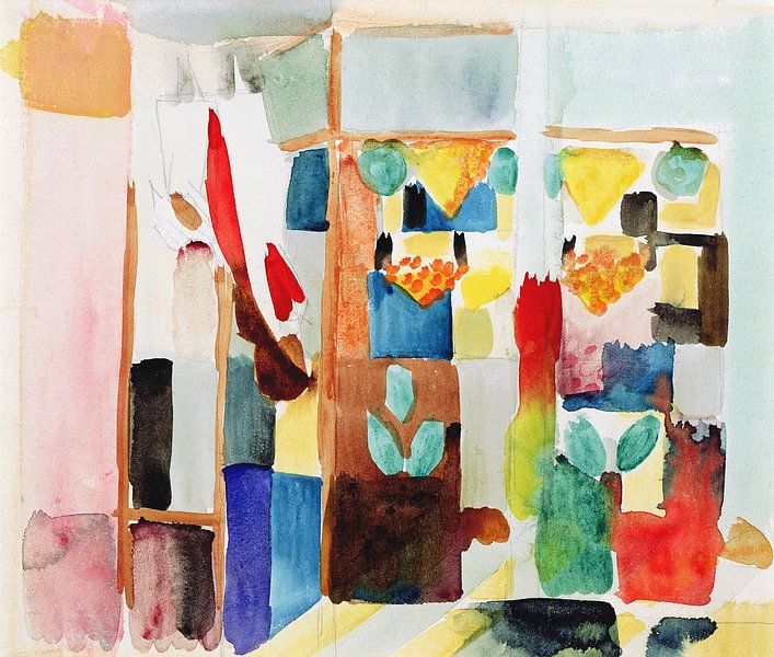 August Macke,Kinder im Gemüseladen I von finemasterpiece