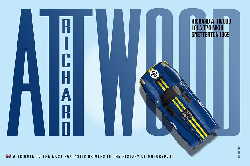 Richard Attwood Lola T70 Tribute by Theodor Decker