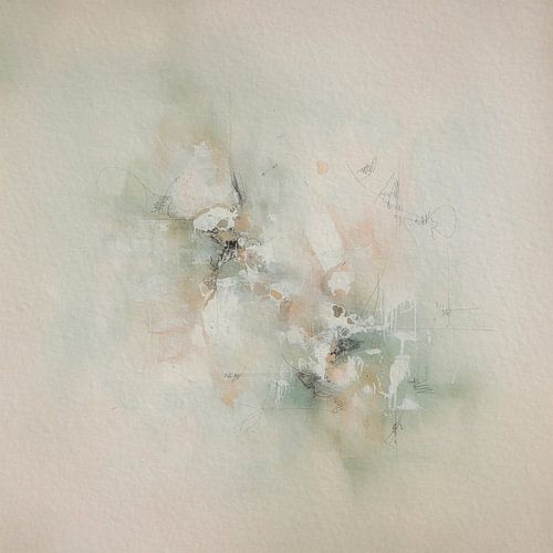 Art minimaliste : Tons doux et textures sereines - 1