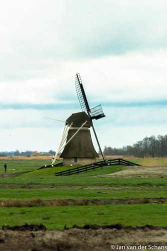 Molen in Wartena, Friesland.