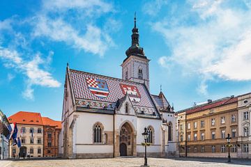 De kerk van St. Mark in Zagreb van Gunter Kirsch