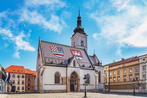 St. Mark's Church in Zagreb by Gunter Kirsch