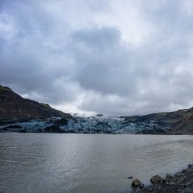 Iceland - Volcanic area at fjallsarlon glacier lagoon by adventure-photos