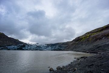 Iceland - Volcanic area at fjallsarlon glacier lagoon by adventure-photos