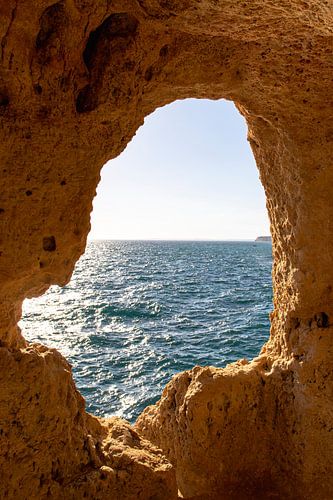 Algarve Portugal, doorkijk zee