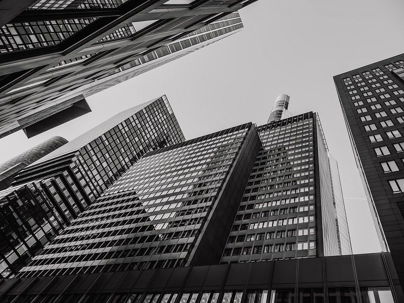 Frankfurt am Main in black and white photography by Mustafa Kurnaz