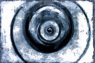 Zen Cirkels Blauw Grijs van Mad Dog Art thumbnail