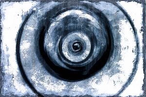Zen Kreise Blau Grau