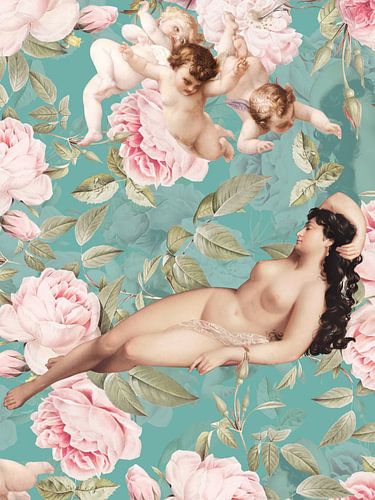 Schlafende Venus und Engel