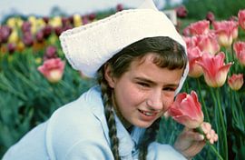 Blumen Mädchen 60er Jahre von Jaap Ros