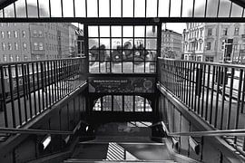 Special train to Pankow – U2 line – black and white  by Silva Wischeropp