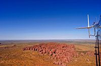 Beehives made of stone - Purnululu from the air