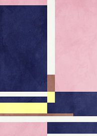 Moderne Abstrakte Organische Geometrische Farbkunst von Online Arts