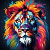 Pop Art lion sur Niklas Maximilian