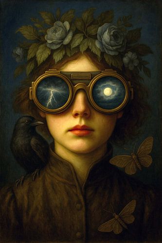 Portrait She sees the Weather, Still Forgots Her Umbrella