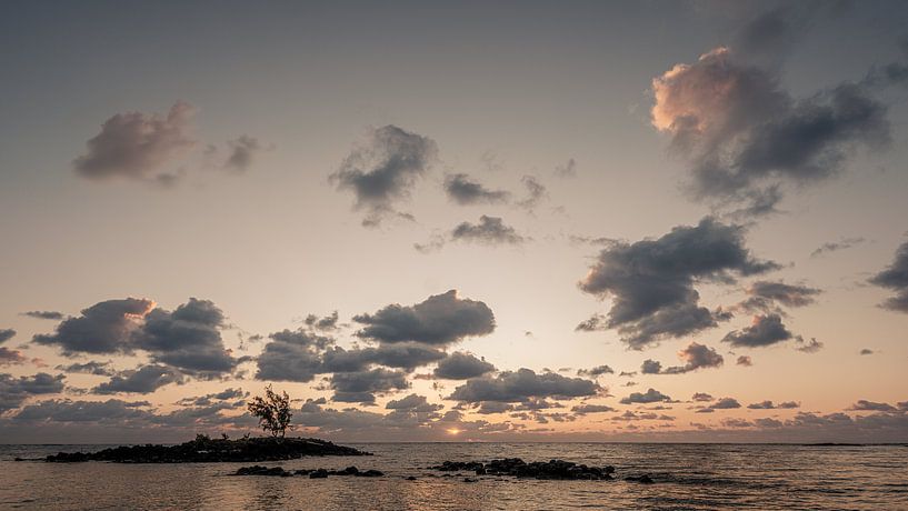 Sunrise at Bell Mare plage, Mauritius by Jonas Röjestål