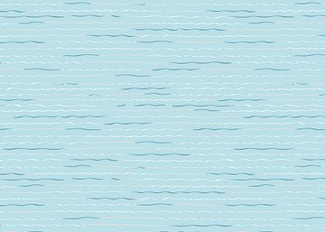 Light waves blau von Kimfaesdesign