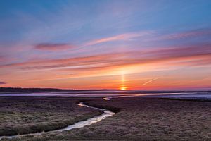 Lever du soleil au-dessus de Vlieland