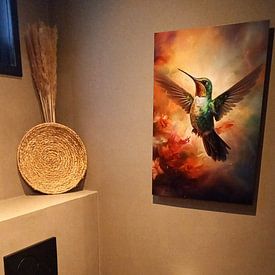Customer photo: Hummingbird - Enchanted Flight by New Future Art Gallery