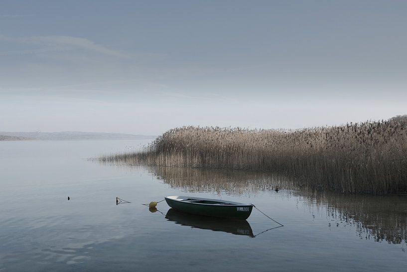 Boot aan de oever van het meer van Lena Weisbek