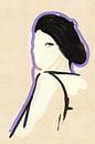 Fashionista - Portrait of a woman, line drawing by MadameRuiz thumbnail