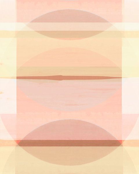 Abstracte Bauhaus Vormen Geometrie Zonnige Kleuren van FRESH Fine Art