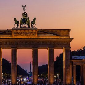 Brandenburger Tor in Berlin im Sonnenuntergang von Frank Herrmann