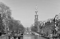 Prinsengracht en de Westerkerk in Amsterdam van Barbara Brolsma thumbnail