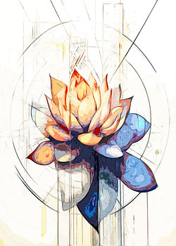 abstrakte Blume