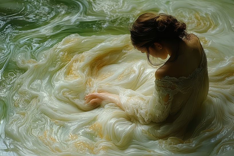 spirituelles Bild Frau im Wasser von Egon Zitter