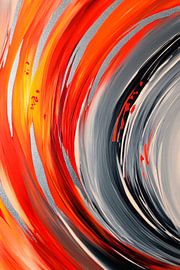 Colourful swirls in the abstract by Poster Art Shop
