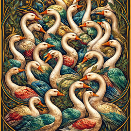 Gänse von Linda de Klein