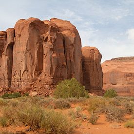 Rote Felsen im Monument Valley von Sander Meijering