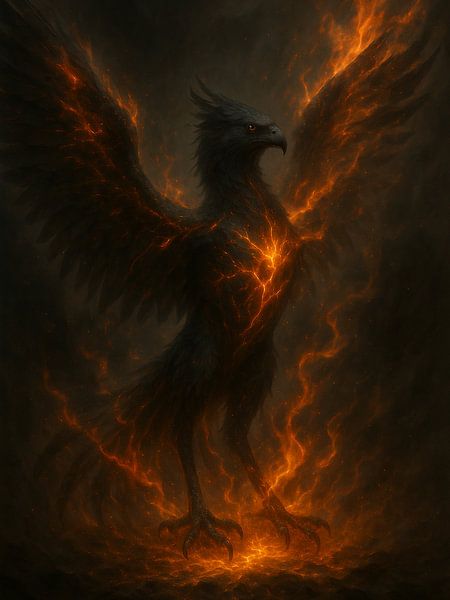Entre flamme et renaissance par By Vlinder