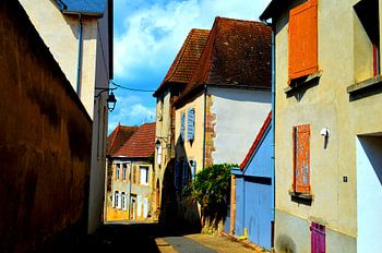 Bunte französische Straße