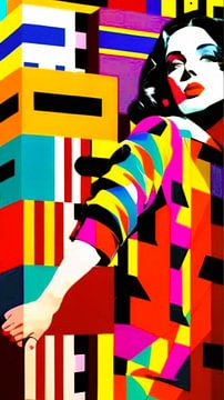 Cube woman by Gert-Jan Siesling