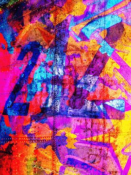 Modernes, abstraktes digitales Kunstwerk - Träume voller Farbe Teil 4 von Art By Dominic