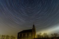 Star trail at church in Homoet.