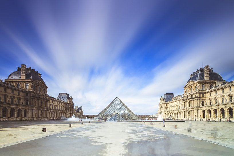 Louvre lange Belichtung von Dennis van de Water