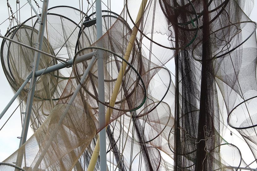 Fyke nets in the wind by Erick van Bommel