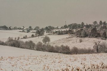 De Huls bij Simpelveld in de sneeuw van John Kreukniet