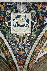 Une partie du plafond de la Cattedrale di Santa Maria del Fiore ou simplement du Duomo (cathédrale).