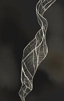 Geometric spiral minimalist art