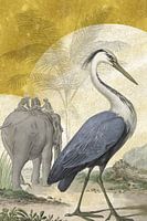 Heron with the elephant