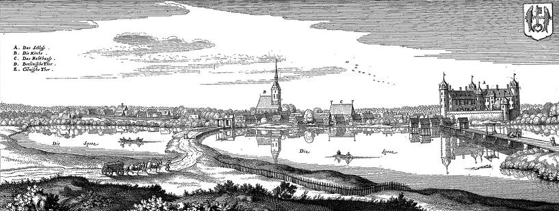 Cöpenick, wahrscheinlich 1652 von Spindlersfeld in Bildern